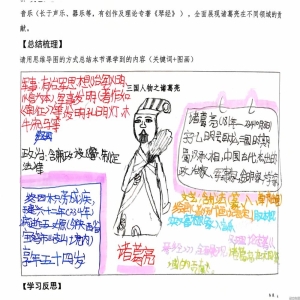 四5班晏沐恩：三国人物诸葛亮